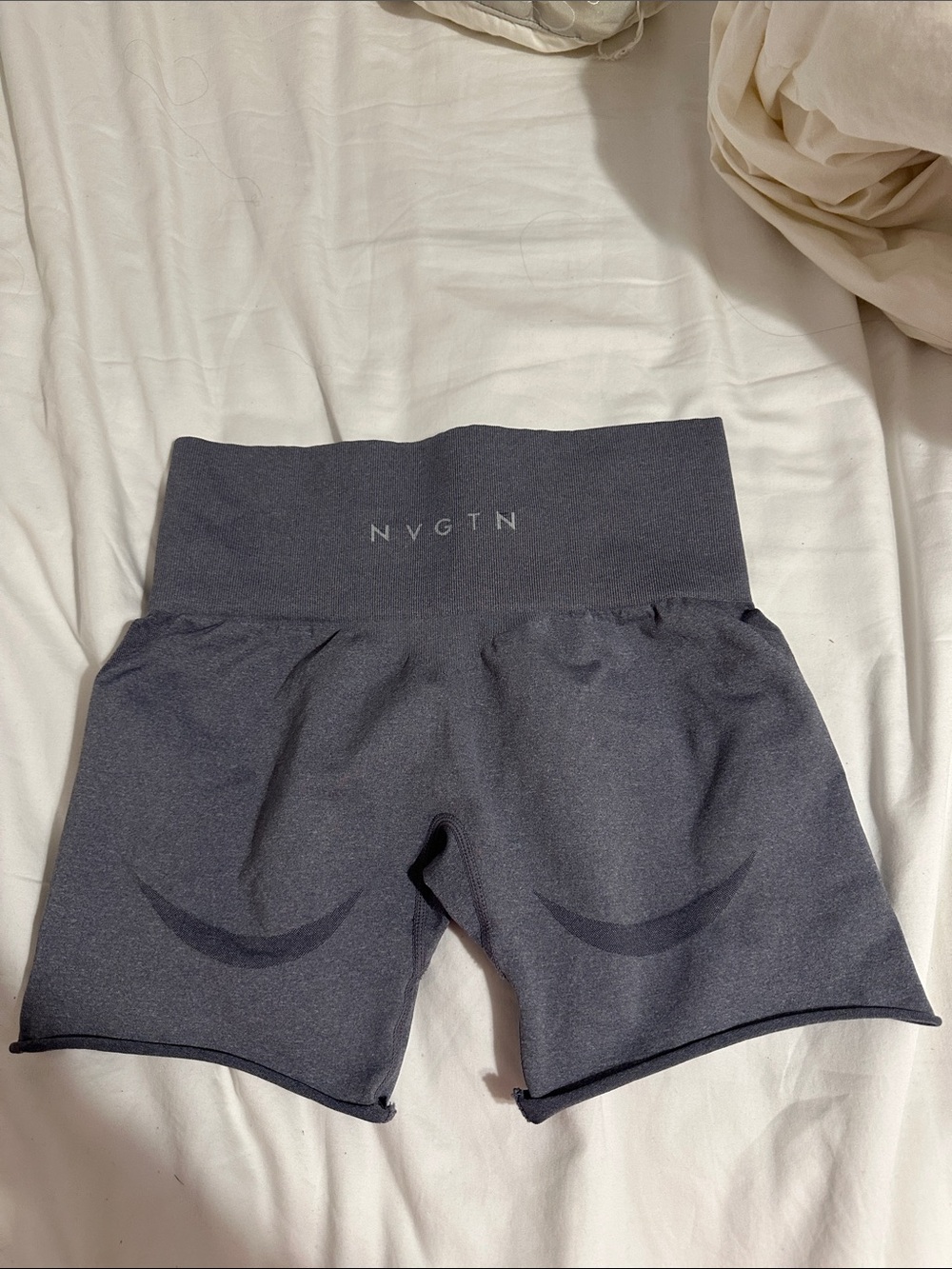 NVGTN High-Waist Women’s Shorts — Charcoal Gray